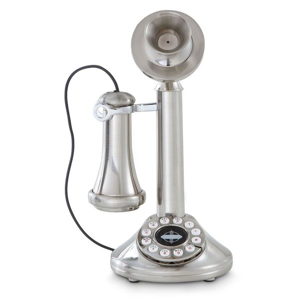 Picture of 1920's Candlestick Phone, Silver *D
