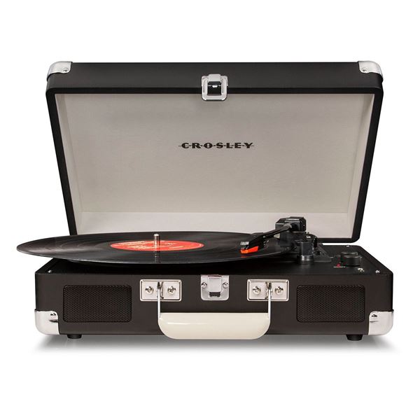 Picture of Cruiser Deluxe Portable 3-Speed Turntable, Black *