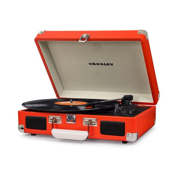 Picture of Cruiser Deluxe Portable 3-Speed Turntable, Orange