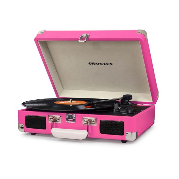 Picture of Cruiser Deluxe Portable 3-Speed Turntable, Pink *D