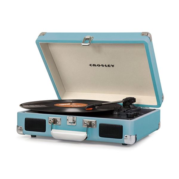Picture of Cruiser Deluxe Portable 3-Speed Turntable, Teal *D