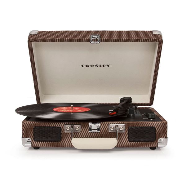 Picture of Cruiser Deluxe Portable 3-Speed Turntable, Tan *D