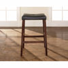 Picture of Upholstered Saddle Stool, 2-Piece, Mahogany *D