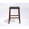 Picture of Upholstered Saddle Stool, 2-Piece, Mahogany *D