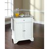 Picture of Lafayette Granite Top Kitchen Cart, White *D