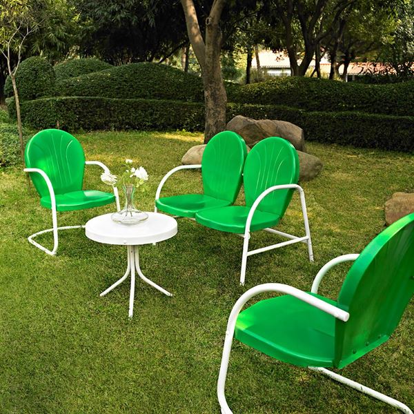 Picture of Griffith 4-Piece Metal Outdoor Set, Green *D