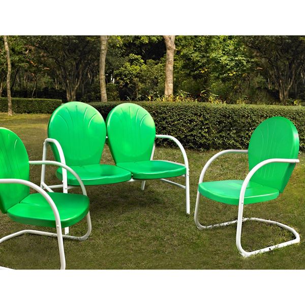 Picture of Griffith 3-Piece Metal Outdoor Set, Green *D