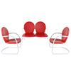 Picture of Griffith 3-Piece Metal Outdoor Set, Red *D