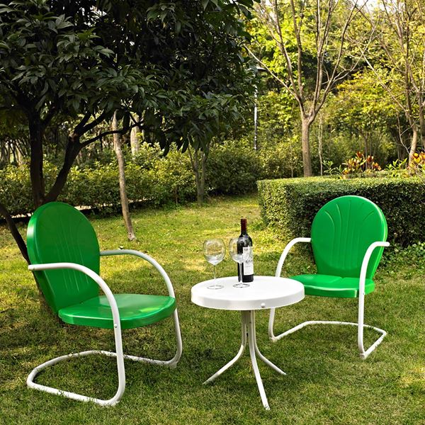 Picture of Griffith 3-Piece Metal Outdoor Set, Green *D