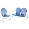 Picture of Griffith 2-Piece Metal Outdoor Set, Blue *D