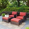 Picture of Kiawah 4-Piece Outdoor Seating Set , Brown*D