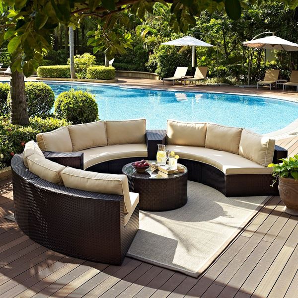 Picture of Catalina 6 Piece Outdoor Set, Brown *D