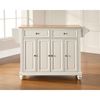 Picture of Cambridge Wood Top Kitchen Cart, White *D