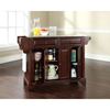 Picture of Lafayette Steel Top Kitchen Cart, Mahogany *D