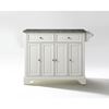 Picture of Lafayette Granite Top Kitchen Cart, White *D