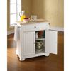 Picture of Alexandria Wood Top Kitchen Cart, White *D