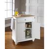 Picture of Cambridge Wood Top Kitchen Cart, White *D
