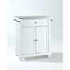 Picture of Cambridge Steel Top Kitchen Cart, White *D