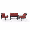 Picture of Portofino Cast Aluminum 4-Piece Set, Sangria *D