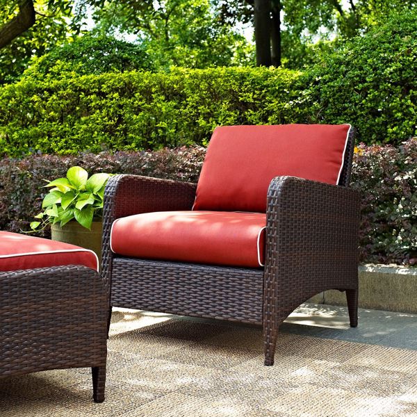 Picture of Kiawah Outdoor Arm Chair, Brown *D