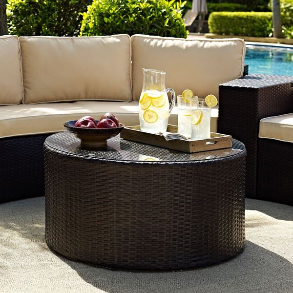 Picture of Catalina Outdoor Coffee Table, Brown *D