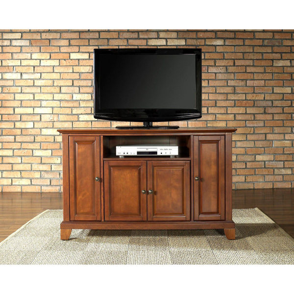 Newport 48in Corner TV Stand, Cherry *D KF10002CCH | | AFW.com