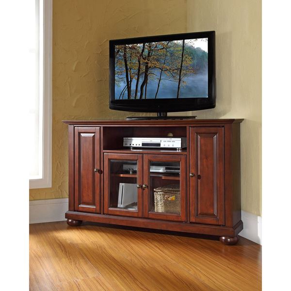 Picture of Alexandria 48in Corner TV Stand, Mahogany *D