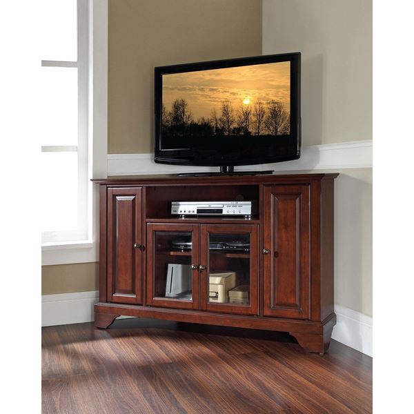 Picture of Lafayette 48in Corner TV Stand, Mahogany *D