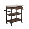 Picture of Caraway Kitchen Cart with Stainless Steel Top *D