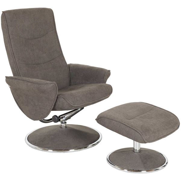 Picture of Blake Charcoal Recliner with Ottoman