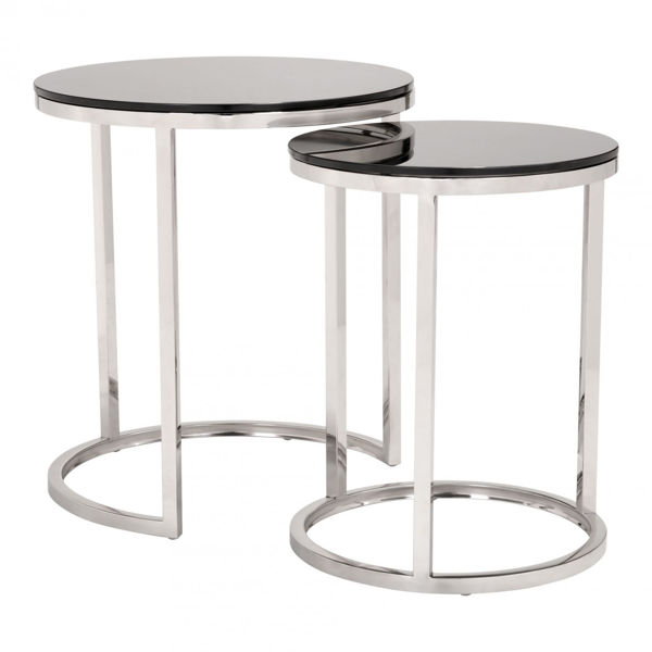 Picture of Rem Coffee Table Sets Black & Stainless *D