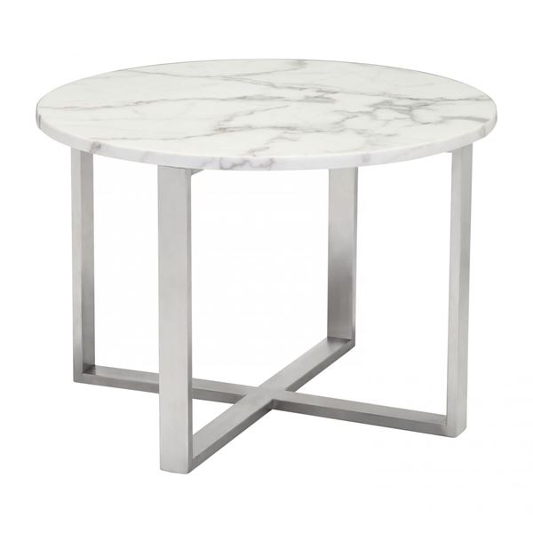 Picture of Globe End Table Stone & Stainless Steel *D