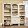Picture of Harbor View Library With Doors Antiqued White * D