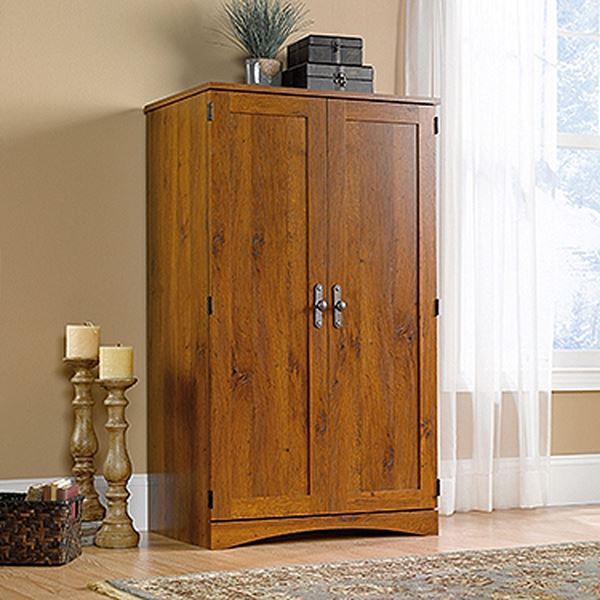 Harvest Mill Computer Armoire Abbey Oak * D | 404958 | AFW.com