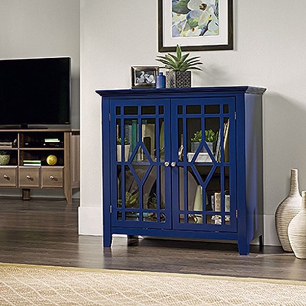 Picture of Shoal Creek Display Cabinet Indigo Blue * D