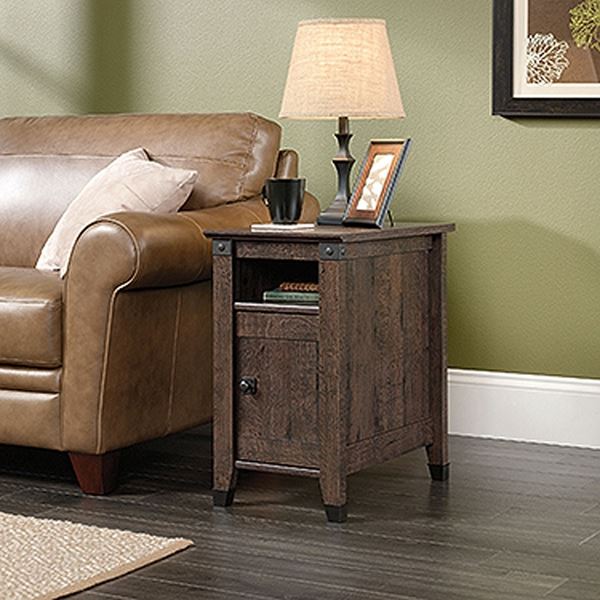 Picture of Carson Forge Side Table Coffee Oak * D