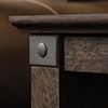 Picture of Carson Forge Side Table Coffee Oak * D