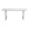 Picture of Atlas Dining Table Stone & Brushed Steel *