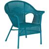 Picture of Resin Wicker Arm Chair in Teal