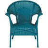 Picture of Resin Wicker Arm Chair in Teal