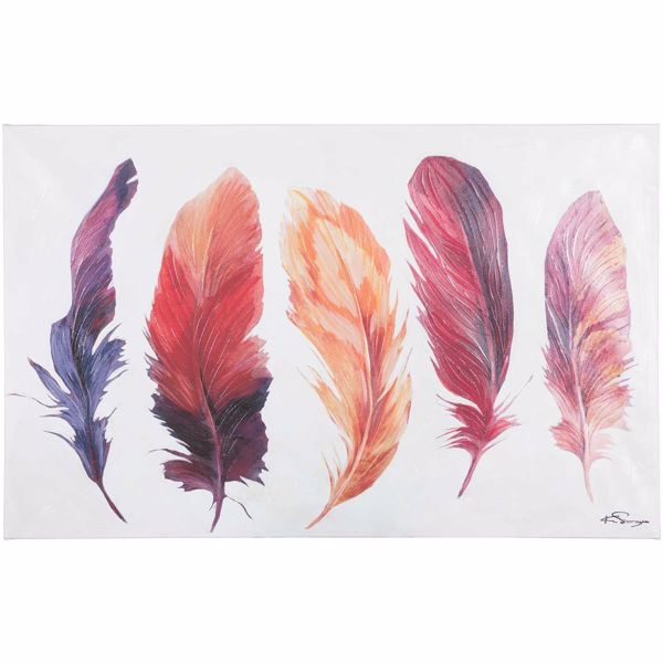 Picture of Print And Paint Canvas Feather
