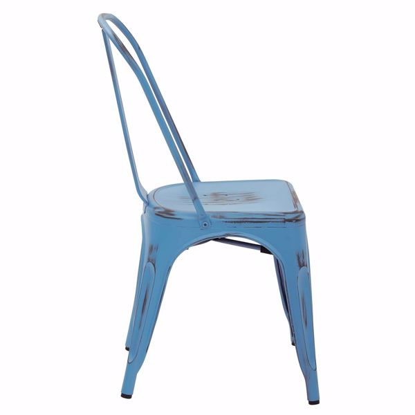 Picture of Bristow Blue Armless Chair, 4-Pack *D