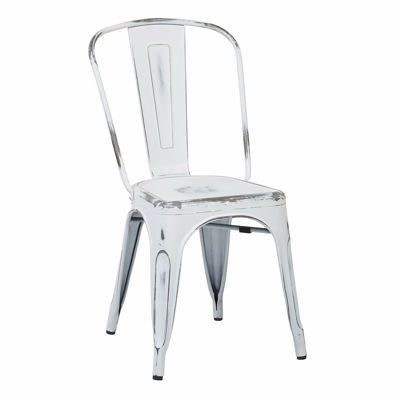 Picture of Bristow White Armless Chair, 2-Pack *D