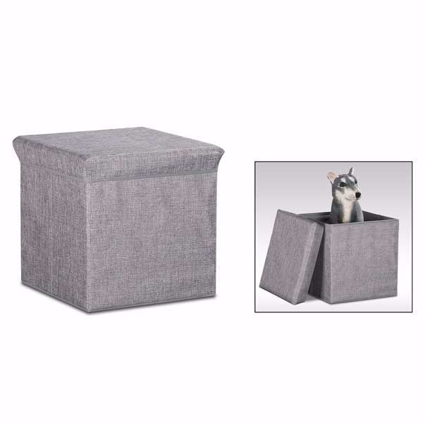 Picture of Gray Storage Ottoman