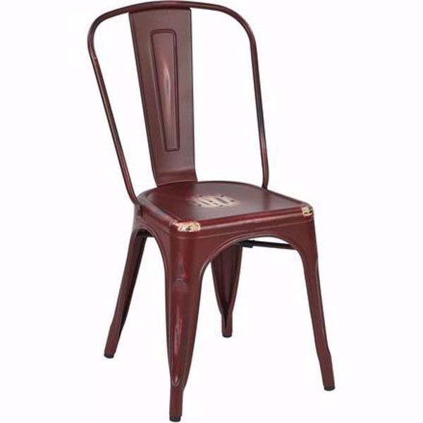 Picture of Bristow Red Armless Chair, 4-Pack *D