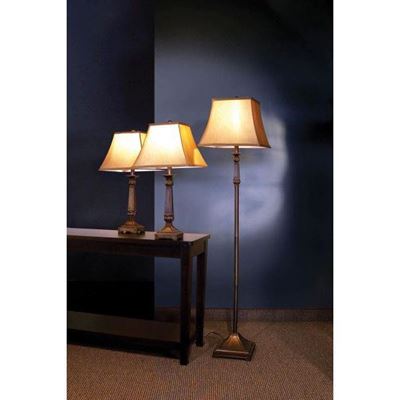 Picture of 3 Pc Lamp Set, Brown *D