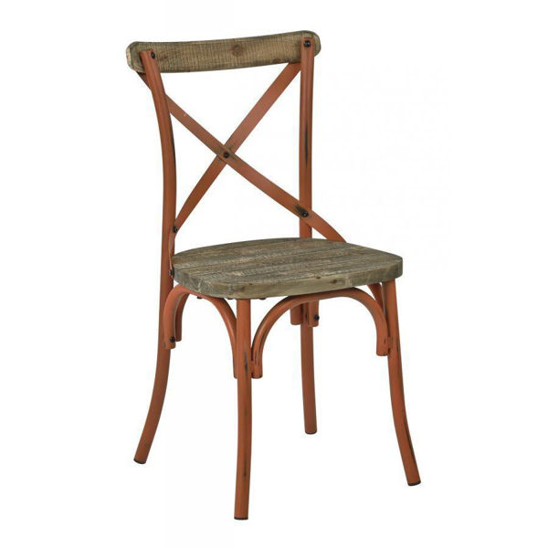 Picture of Somerset Orange X-Back Metal Chair *D