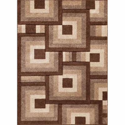 Picture of Alpha Square Blocks 8x10 Rug *D