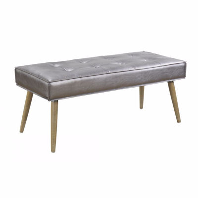 Picture of Pewter Amity Fabric Bench *D