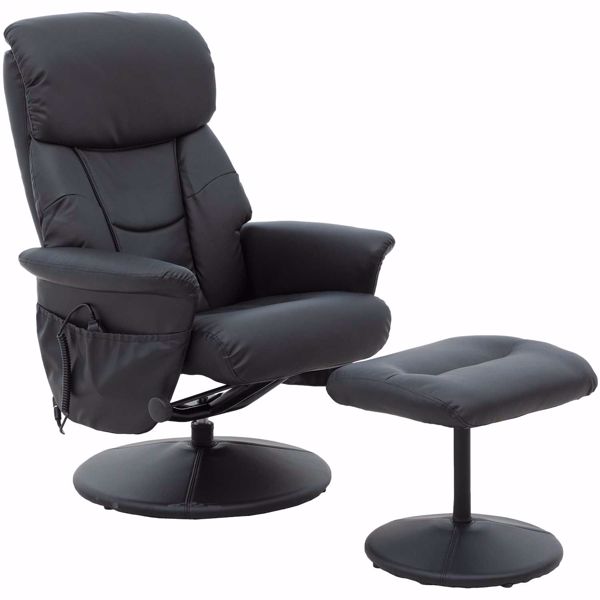 Picture of Black Heated Shiatsu Massage Chair